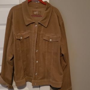 Venezia stretch corduroy tan Jean jacket